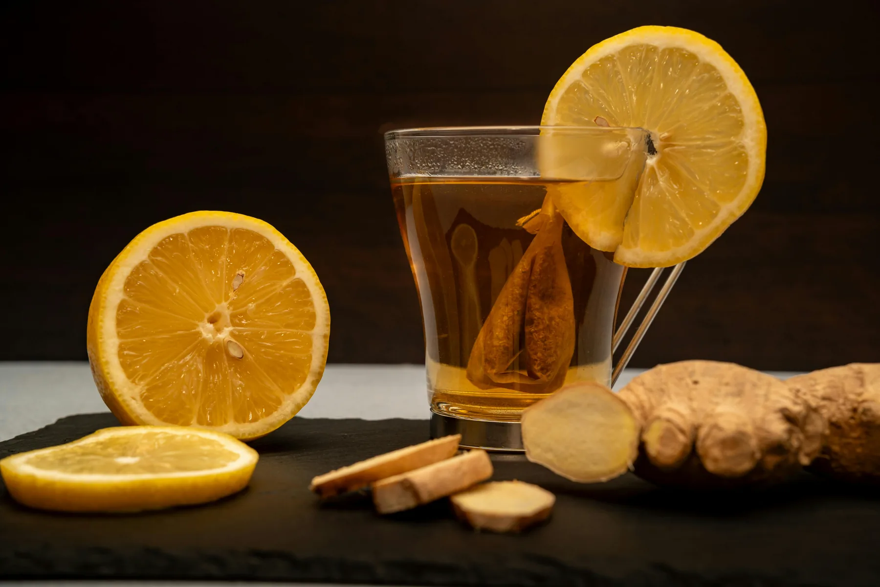 Infusion au gingembre frais