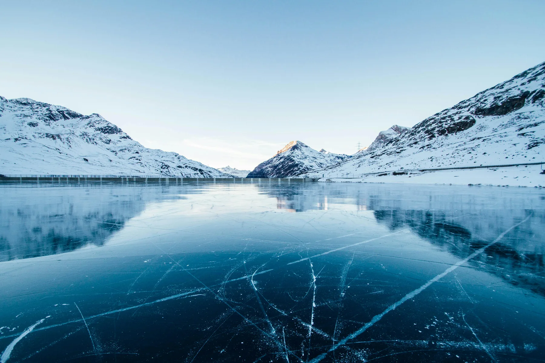 Un lac gelé